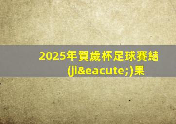 2025年賀歲杯足球賽結(jié)果