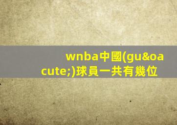 wnba中國(guó)球員一共有幾位