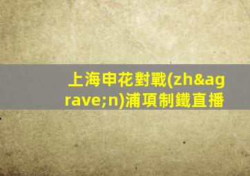 上海申花對戰(zhàn)浦項制鐵直播