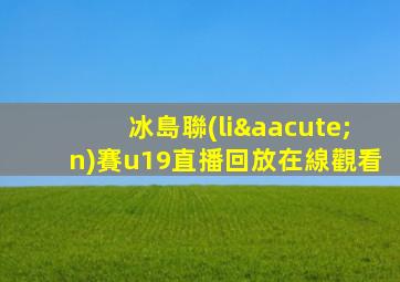 冰島聯(lián)賽u19直播回放在線觀看