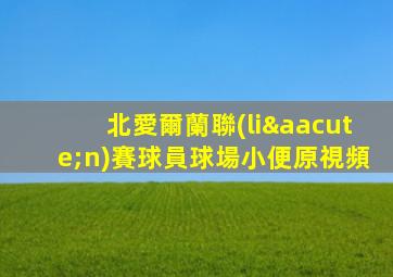 北愛爾蘭聯(lián)賽球員球場小便原視頻