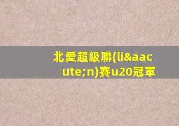 北愛超級聯(lián)賽u20冠軍