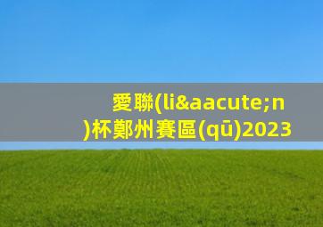 愛聯(lián)杯鄭州賽區(qū)2023