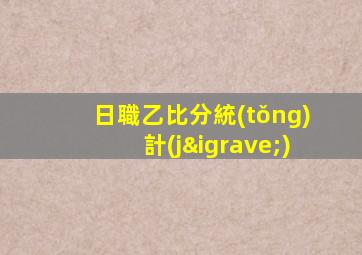 日職乙比分統(tǒng)計(jì)
