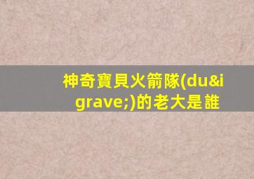 神奇寶貝火箭隊(duì)的老大是誰