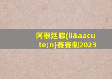 阿根廷聯(lián)賽賽制2023