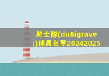 騎士隊(duì)球員名單20242025